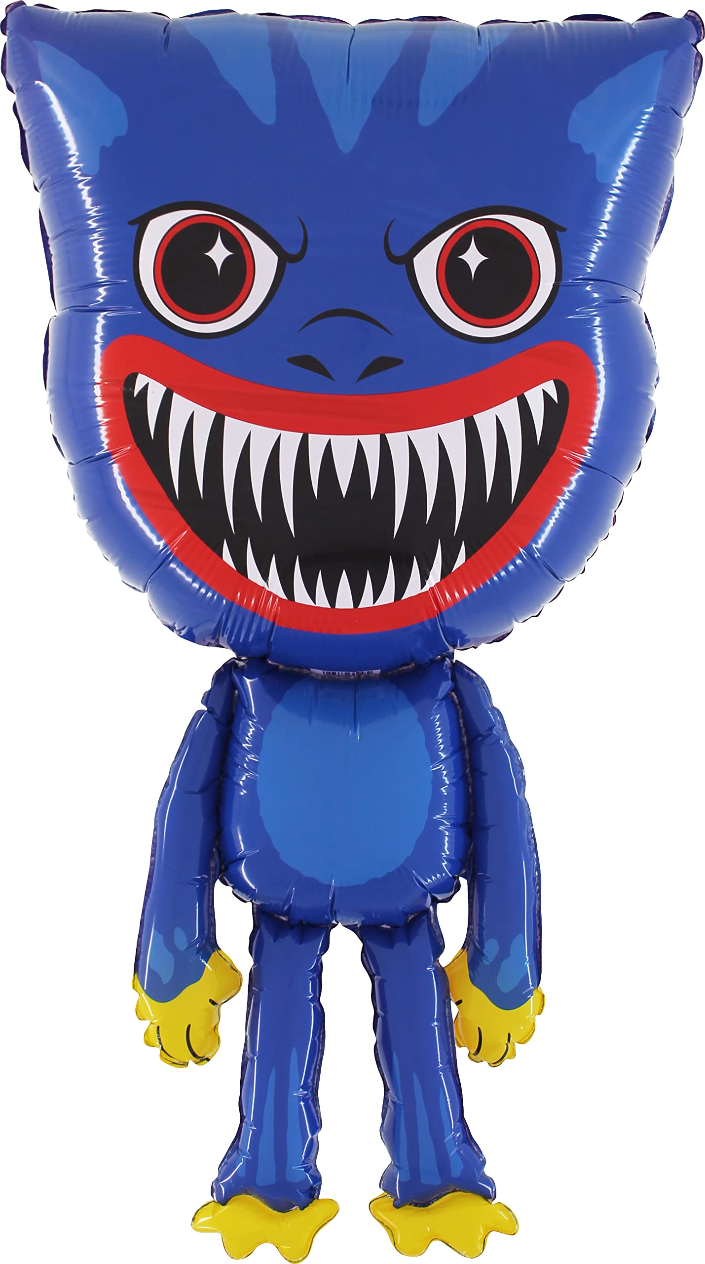 Toyland® 96cm (38") Giant Blue Monster Character Foil Balloon - Kids Halloween/Party Balloons