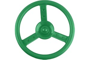 Haconba Playground Steering Wheel Accessories Plastic Swingset Steering Wheel Pirate Ship Steering Wheel Playset for Outdoor Backyard Treehouse Playground Jungle Gym (1, Green)