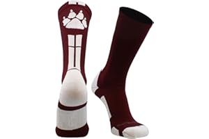 MadSportsStuff Wild Paws Crew Socks for Football Volleyball Basketball Boys Girls Men Women Youth Adult