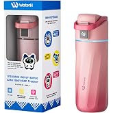 WATERH BOOST Kids Smart Water Bottle with Reminder and Tracker, 16oz | BPA-Free, Vacuum Insulated Stainless Steel, 24H Cold &amp; 12H Hot, DIY Fridge Magnets, Rubber Base, Ideal for Halloween