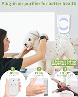 Dayear Dayear 3 Pcs Air Purifier Plug-in Negative Ion Air Purifier Bedroom view 7