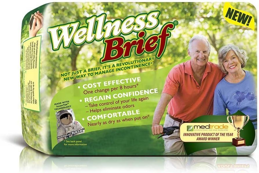 Wellness Briefs Original, with NASA Technology, Medium, Pack/20