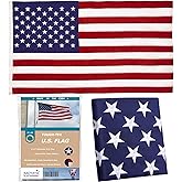American Flags for Outside 3x5 ft | American Flag | Longest Lasting Usa Flag | US Flag Heavy Duty Outdoor with Embroidered Stars and Sewn Stripes | Outdoor Flag for High Wind | Built For Use (3x5 ft)