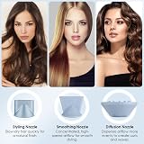 YASHE Hair Dryer 1600W Brushless Motor 110000 RPM 22m/s Diffuser 2 Nozzles view 6
