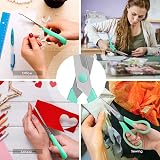 iBayam 8" Multipurpose Scissors 3 Pack - Ultra Sharp, Comfort-Grip view 6