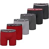 New Balance boys Non-brushed Jersey Sport Performance Wicking Boxer Briefs Underwear (Multi Pack)