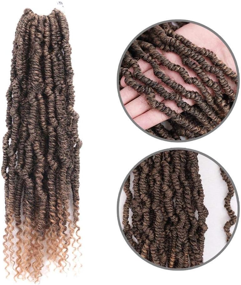 FANMURAN Bomb Twist Braiding Hair Fluffy Spring Extensions Crochet Braids Fluffy Kinky Curly Synthetic Braiding Nubian Bounce 3#
