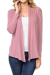 MINEFREE Women's Long Sleeve Open Front Drape