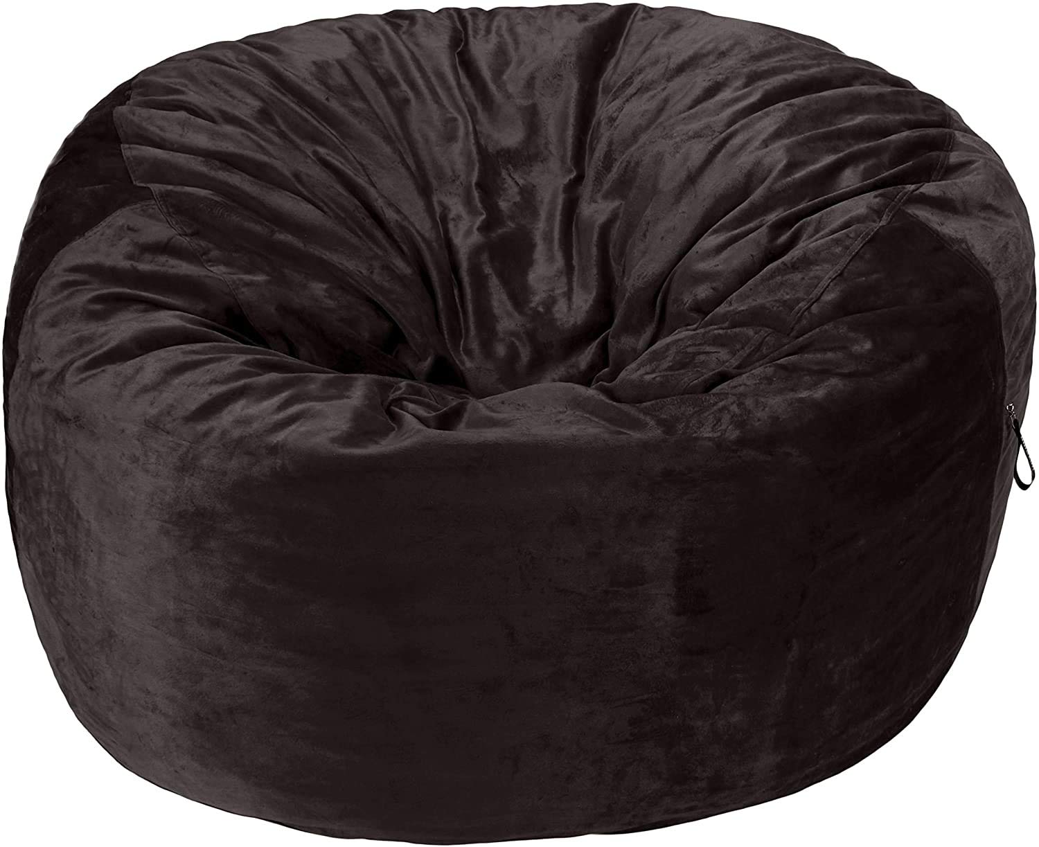 AmazonBasics Memory Foam Filled Bean Bag Chair with Microfiber Cover - 4', Gray