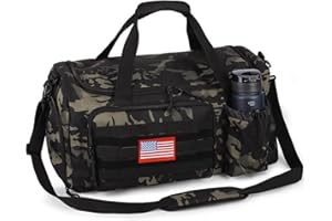 ATRIPACK Tactical Gym Bag for Men, 40L Large Capacity Duffle Bags with Shoes Compartment, Sports Bag with wet compartment, Multi-functional Weekend Bags Suitable for Travel, Camping,hiking