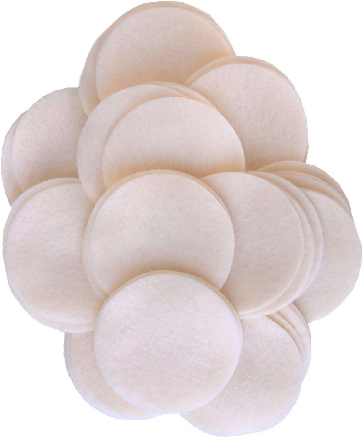 Playfully Ever After Cream Off-White Craft Felt Circles (2 Inch - 44pc)