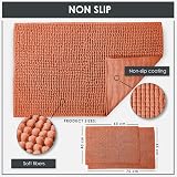 Emma Barclay Noodle Soft Touch Non-Slip Bathroom Rug Burnt Orange 40x60cm view 2