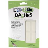 PRO Tapes &amp; Specialties 306UGLU600 UGlu Dash Sheets, 1/2 in. x 5/8 in. dashes / 160 dashes per Pack, Clear