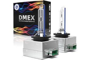 DMEX D3S HID Headlight Bulbs Xenon 6000K Cool White 35W Replacement 66340 42403 42302 Headlamp - Pack of 2(Not fit Halogen He