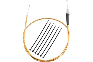 MRELC 50-inch mini bicycle throttle cable, compatible with MB165 196cc 5.5hp MB200 200cc 6.5hp and pit bike thermal warrior CT200U MOTOVOX MBX10 MBX11 MBX12 79cc 79.5cc(Golden)