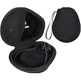 RIYADAone Hard Case Replacement for SHOKZ OpenRun Pro 2 / Pro 2 Mini/OpenMove/OpenRun/OpenSwim Open-Ear Bone Conduction Sport Headphones (Black Case)