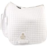 Harrison Howard Dressage Saddle Pad, Saddle Pad for Horses, High Wither | Square Horse Saddle Pad for Dressage Event, Training, Horse Riding Pad w/ Non-Slip Suede Outer Comfortable Lining