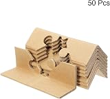 PATIKIL 50pc Cardboard Corner Protectors 60x40mm Thick 4mm for Art Packing view 3