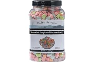 Assorted Dehydrated Marshmallows in Reusable Container by Medley hills farm - Cereal marshmallows