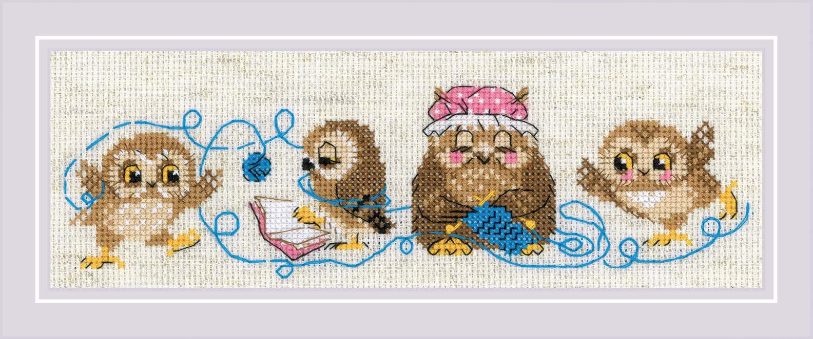 Riolis Cross Stitch Kit, Multicoloured, 24x8cm