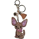 Popfizzy Rhinestone Keychains for Women and Girls, Bling Backpack Keychain, Birthday Gifts for Her, Purse Charms, Bag Charms