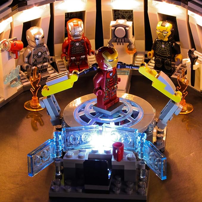 lego iron man hall of armor amazon