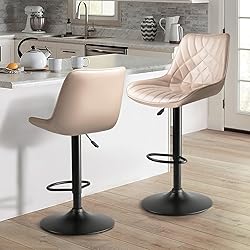 Waleaf Bar Stools Set of 2, Adjustable Counter