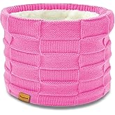 Vogium Kids Double-layer Knit Neck Warmer Gaiter | Thermal Fleece Face Cover for 6-14 Year Olds Boys Girls | Ski, Play