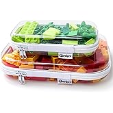 Gberlczz Clear Hard Zipper Case for Storage, Durable Clear Zipper Pouches, Hard Plastic Zippered Pouch for Snacks Toy Travel Organizer