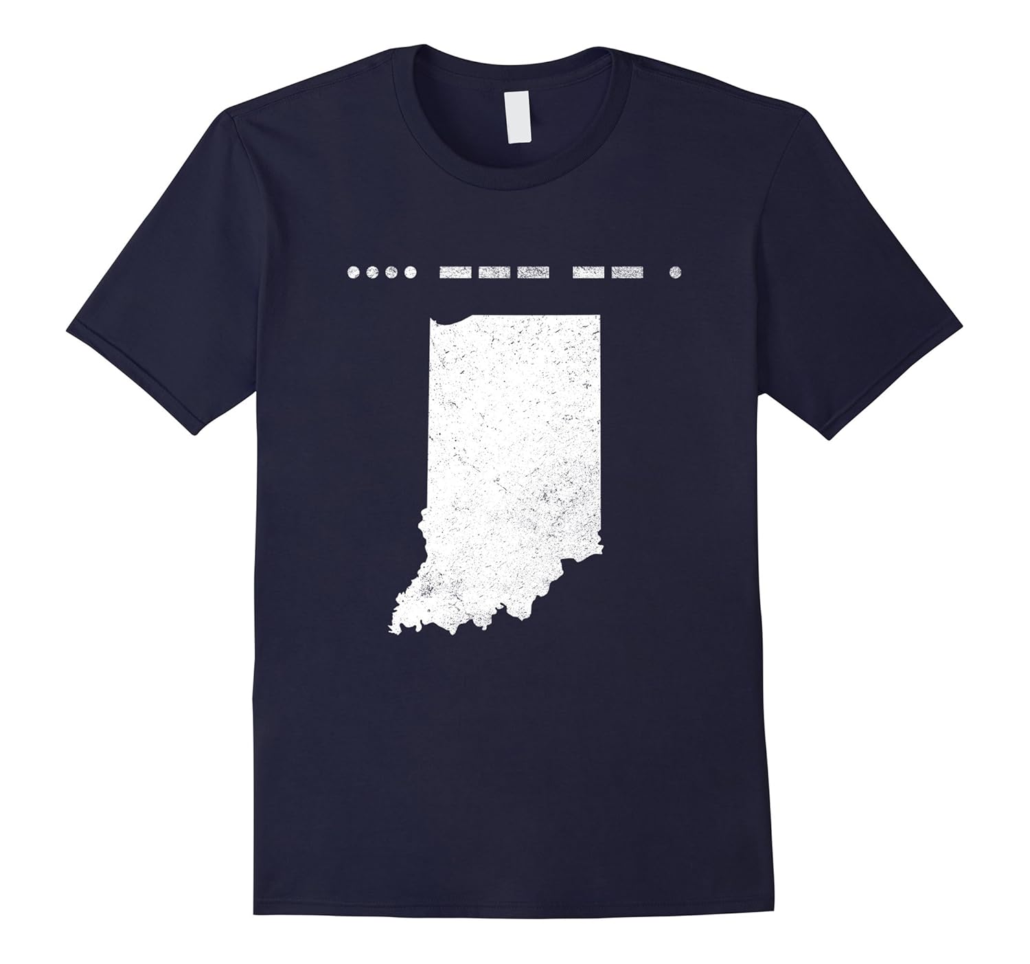 Morse Code Indiana Home Tshirt Great gift idea-ANZ