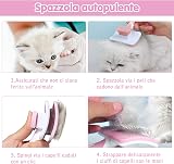 Vinabo Cat Dog Comb Brush Self Cleaning Slicker Grooming Tool view 3