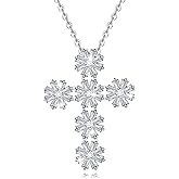 Honivy Silver Pendant Necklace for Women, Womens Necklaces Trendy Silver Jewelry, Fashion Necklace Gifts for Women