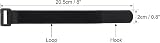 Wisdompro Hook and Loop Cable Straps 20 Pack 0.8 x 8 Inches view 3
