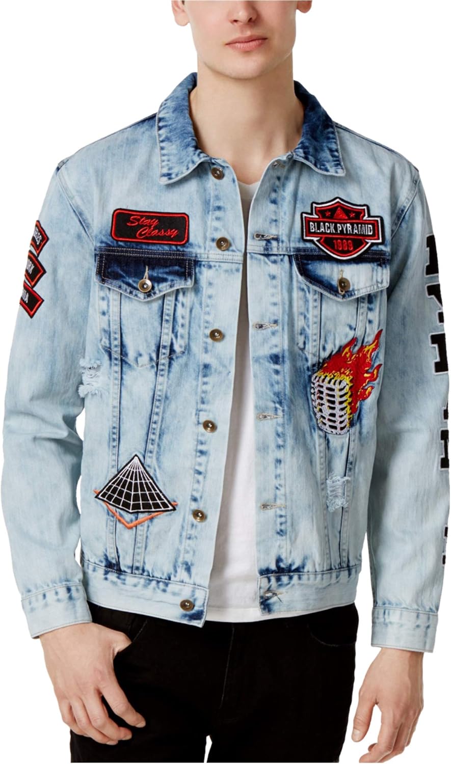black pyramid jean jacket