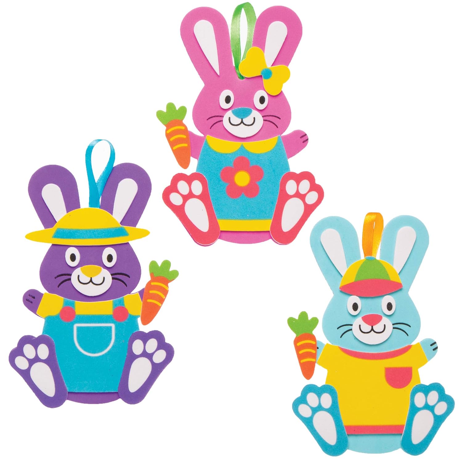 Baker Ross Easter Bunny Mix & Match Decorations - Pack of 8, Easter Crafts, Craft For Kids (AT399), Assorted, Pack of 1 - Image 5
