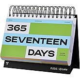 365 SEVENTEEN DAYS - Official Seventeen Merchandise, Daily Flip Calendar with Useful Korean Expressions Used by Seventeen, Perpetual Desk Calendar, Seventeen Photo Stickers Included, Kpop Merch, Seventeen Gift Idea, Perfect Gift for CARAT