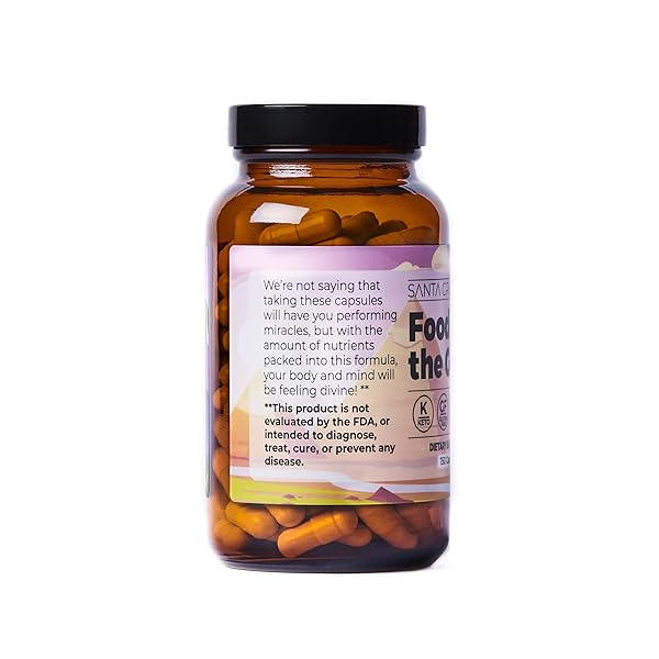SANTA CRUZ PALEO FOOD OF THE GODS GRASS FED BEEF ORGAN SUPPLEMENT WITH GLUCOSAMINE, BONE MARROW, BEEF LIVER, COLOSTRUM, MACA ROOT & ELDERBERRY, GLUTEN FREE, KETO, SUGAR FREE, PALEO, 30 SERVINGS