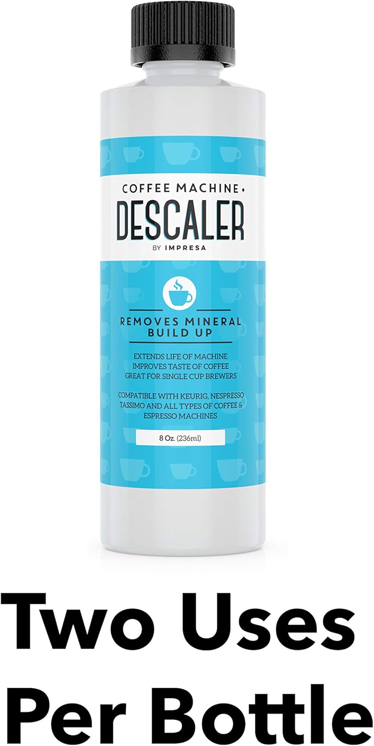 Descaler (2 Pack, 2 Uses Per Bottle) - Made in the USA - Universal Descaling Solution for Keurig, Nespresso, Delonghi and All Single Use Coffee and Espresso Machines: Kitchen & Dining