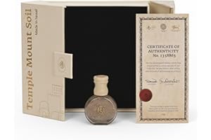 TMS TEMPLE MOUNT SOIL Authentic Temple Mount Sacred Soil Gift Set – Holy Land Gifts from Jerusalem, Expert Certified, Where Jesus Walked, Faith Based Souvenir, Perfect Christian Gifts for Evangelism - Beige