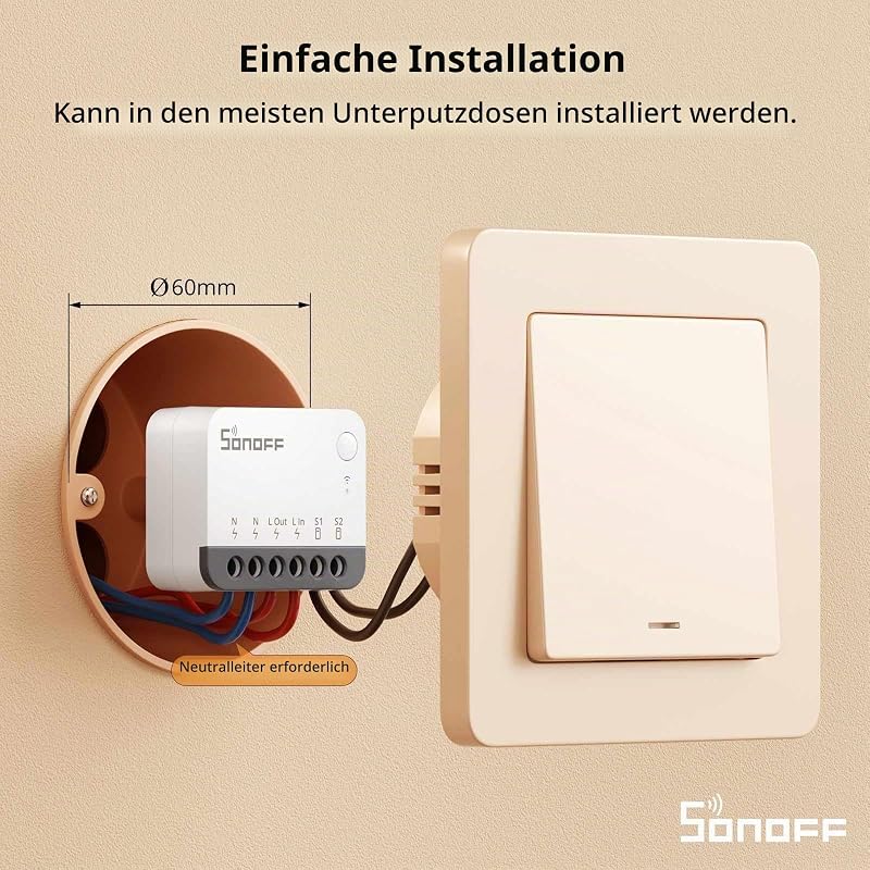Zigbee Smart Switch, funktioniert mit Alexa & Google Home, 2 PACK, erfordert ZigBee Gateway, erfordert neutrale Leitung