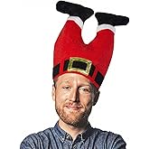 DomeStar Christmas Hat, Funny Hat Novelty Santa Hat Crazy Hats Elf Hat Santa Pants Hat