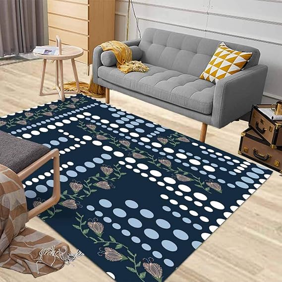 Multicolored Area Rug,Dethel Area Rugs Washable Mens Area Rug 2X3 Ft