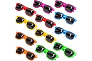 INNOCHEER Party Sunglasses for Kids with UV400 Protection Eyewear Neon Sunglasses for Boys, Girls - Great Gift for Party Favors, Birthday Party and Outdoor Activity