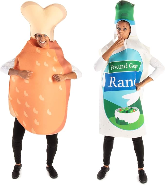 Chicken & Ranch Halloween Couples Costume Funny Food One