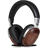 Freegoing Over Ear Headphones With In-Line Powerful Bass Music Wired Wooden Headset For Smart Phone,Tablets,Desktop
