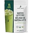 Jade Leaf Matcha Organic Matcha Latte Mix - Lightly Sweet Japanese Matcha Green Tea Powder with Organic Cane Sugar for Café S