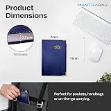 MantraRaj 2026 Week to View Diary PVC Cover Blue 11x7cm Pocket Planner view 3