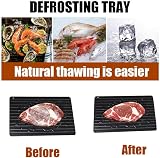 PSFXBM Fast Defrosting Board for Fish, Meat & Poultry with Scraper view 4