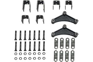 M-PARTS Universal Double Eye Trailer Tandem Hanger Kit for 3500LB up to 7000LB Rated Trailer Axles, Hardware Included Double Eye Tandem Hanger Kit Suspension