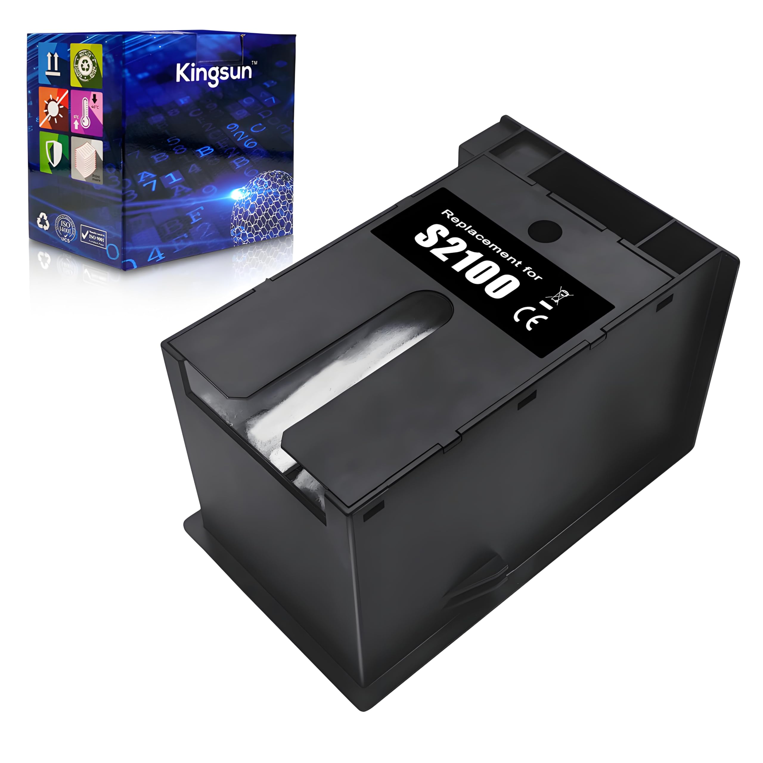 Photo 1 of KSUMEI F570 S2100 C13S210057 SC13MB Maintenance Box Ink Waste Tank Compatible with SureColor SC-F531 SC-F560 SC-F570 SC-T2100 SC-T3100 T5130 T5160 T5170 Printers